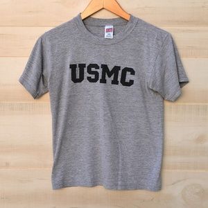 Youth USMC crewneck t-shirt USA made size Large